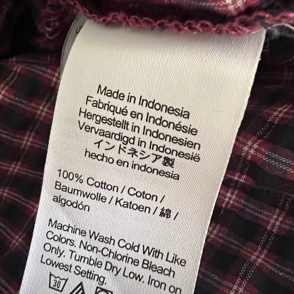 MADEWELL Flutter Sleeve Side Tie Plaid Wrap Summer Top Size Small - Picture 8 of 11